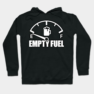 Copy of Beer Empty Fuel Gauge (white) Hoodie